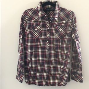 Maternity - H & M Mama Plaid Top